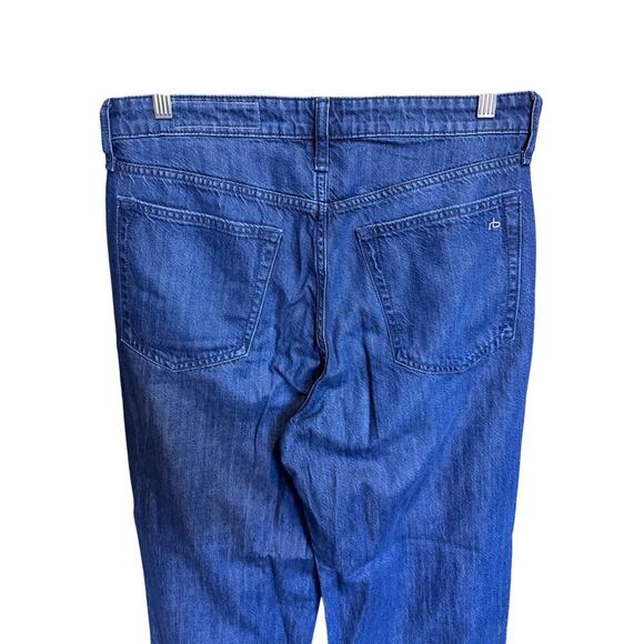 Rag And Bone Lori Mid Rise Wide Leg Jeans Dark Wash Blue Size 28 - Picture 7 of 14